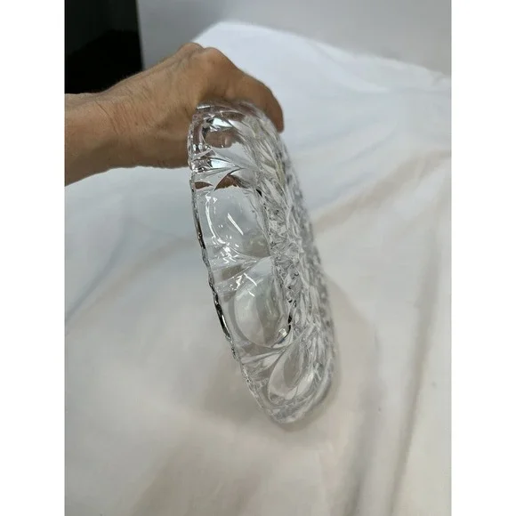 Beyer Bleikristall‎ 24% Lead Crystal 8 1/2"  Crystal Bowl W.Germany - Picture 2 of 7